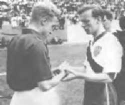 USA-England - Brazil World Cup 1950 - Captains exchange